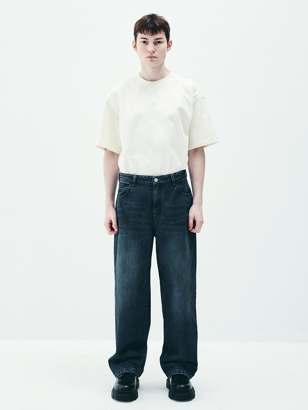 RAP5022 Semi Wide Fit Oil Jeans
