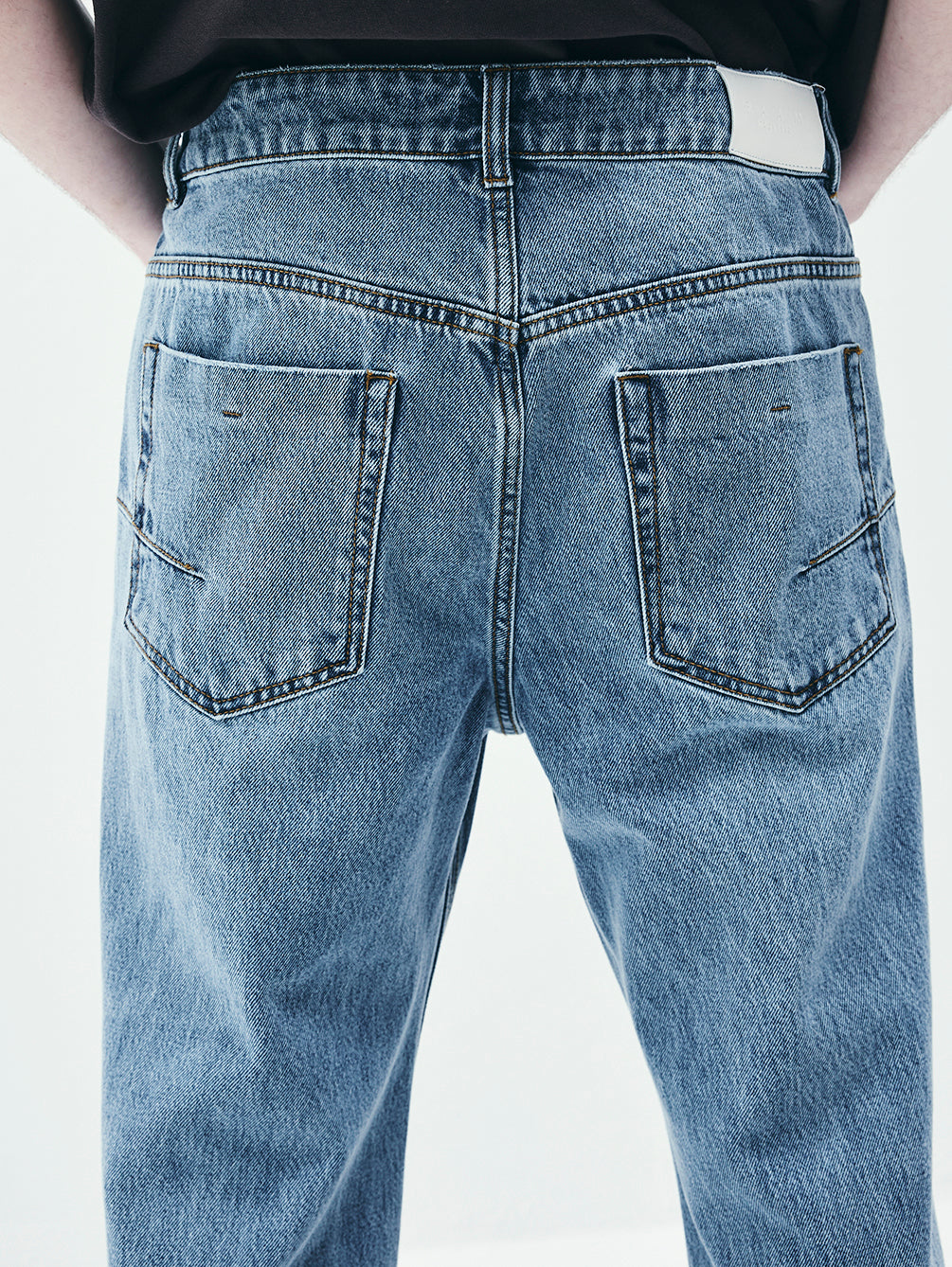 RAS5006 Similar Semi Bootcut Denim Pants (UNISEX)