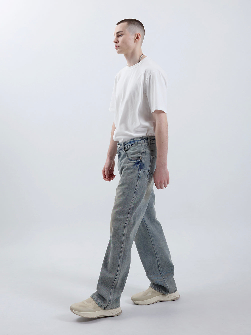 RD801 RELAXED STRAIGHT DENIM PANTS