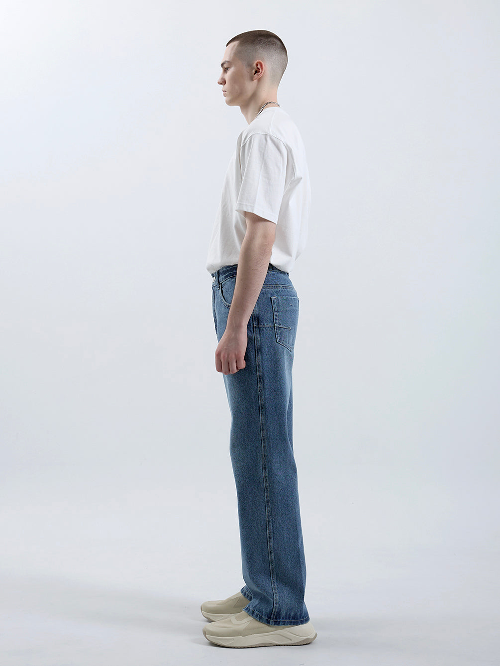 RD801 RELAXED STRAIGHT DENIM PANTS