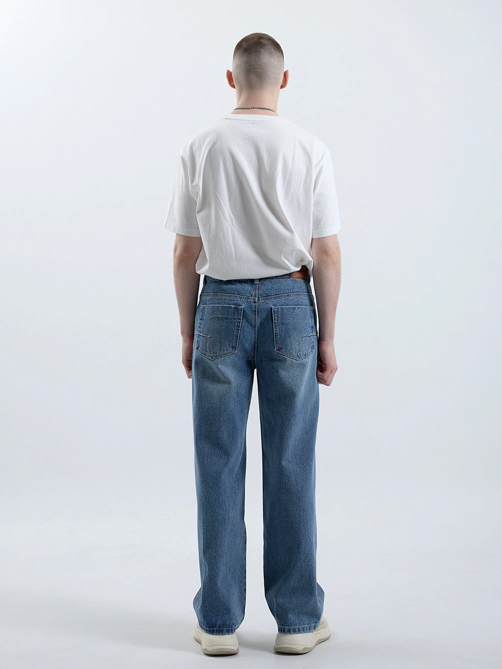 RD801 RELAXED STRAIGHT DENIM PANTS