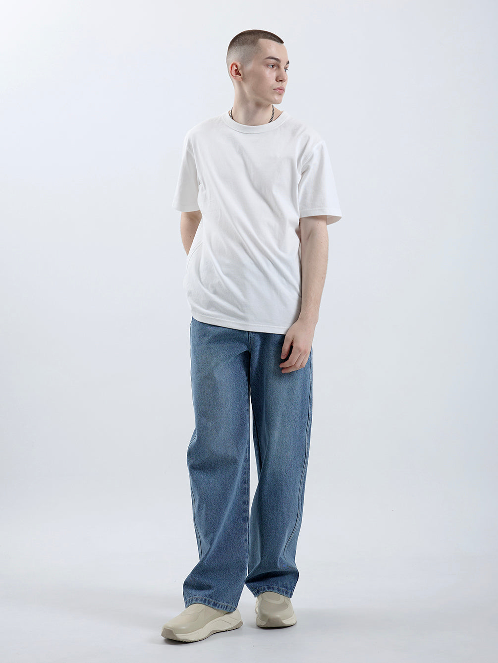 RD801 RELAXED STRAIGHT DENIM PANTS