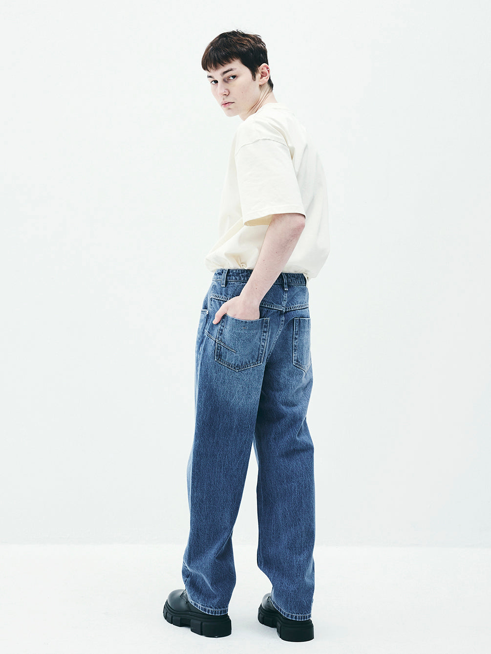 RAP5002 Michelle Relax Denim Pants (UNISEX)