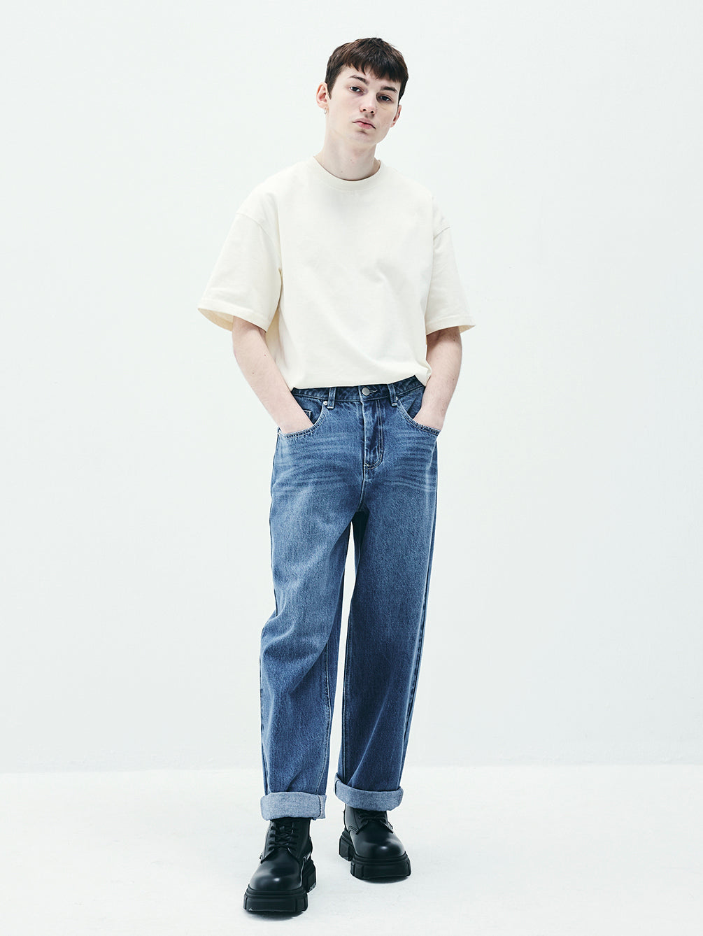 RAP5002 Michelle Relax Denim Pants (UNISEX)