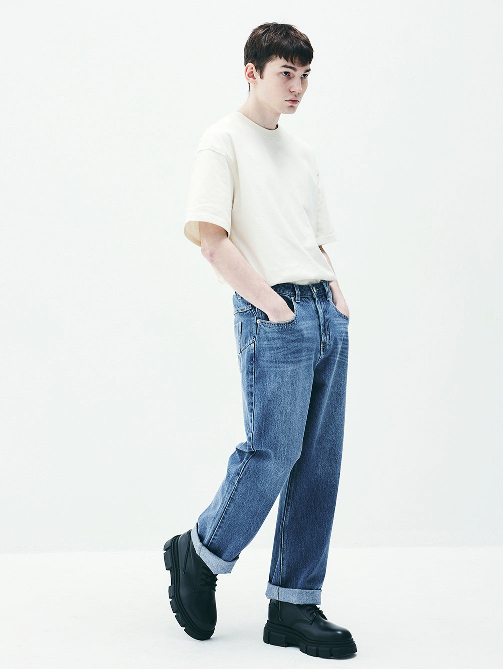 RAP5002 Michelle Relax Denim Pants (UNISEX)