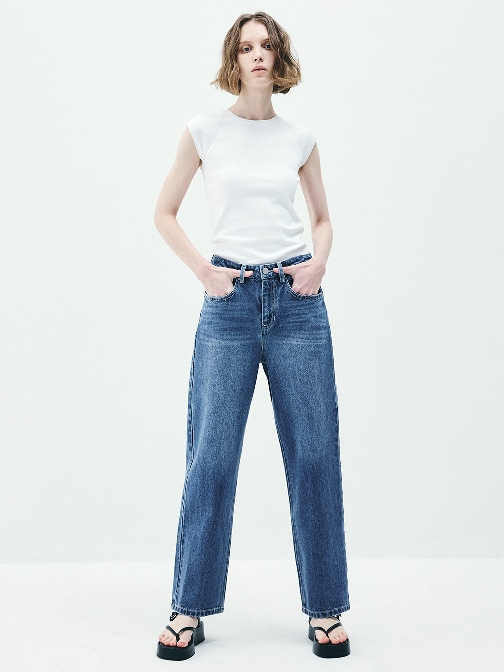 RAP5002 Michelle Relax Denim Pants (UNISEX)