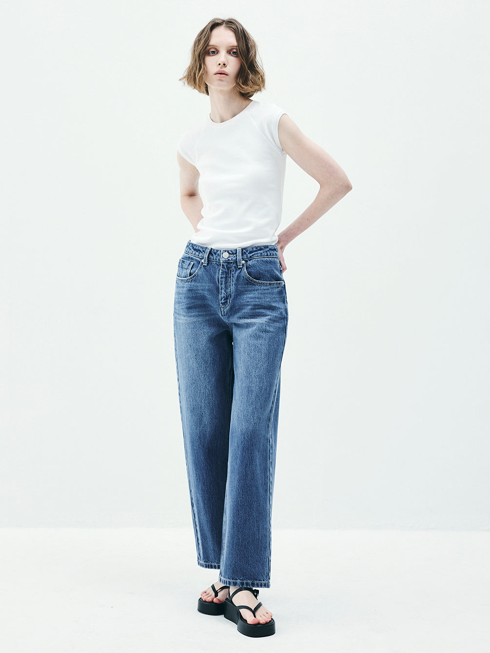 RAP5002 Michelle Relax Denim Pants (UNISEX)