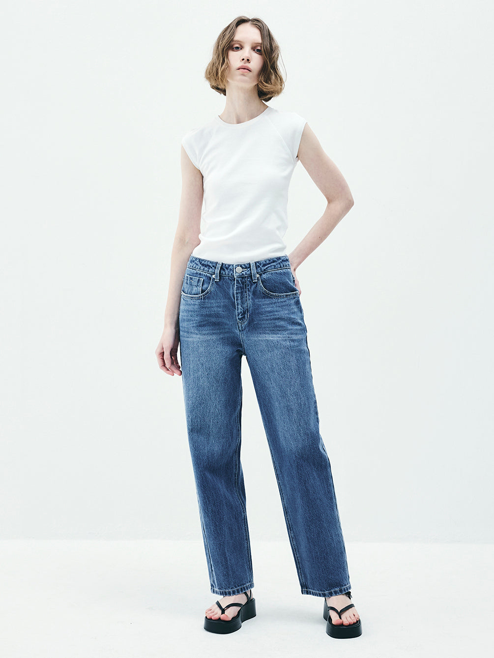 RAP5002 Michelle Relax Denim Pants (UNISEX)
