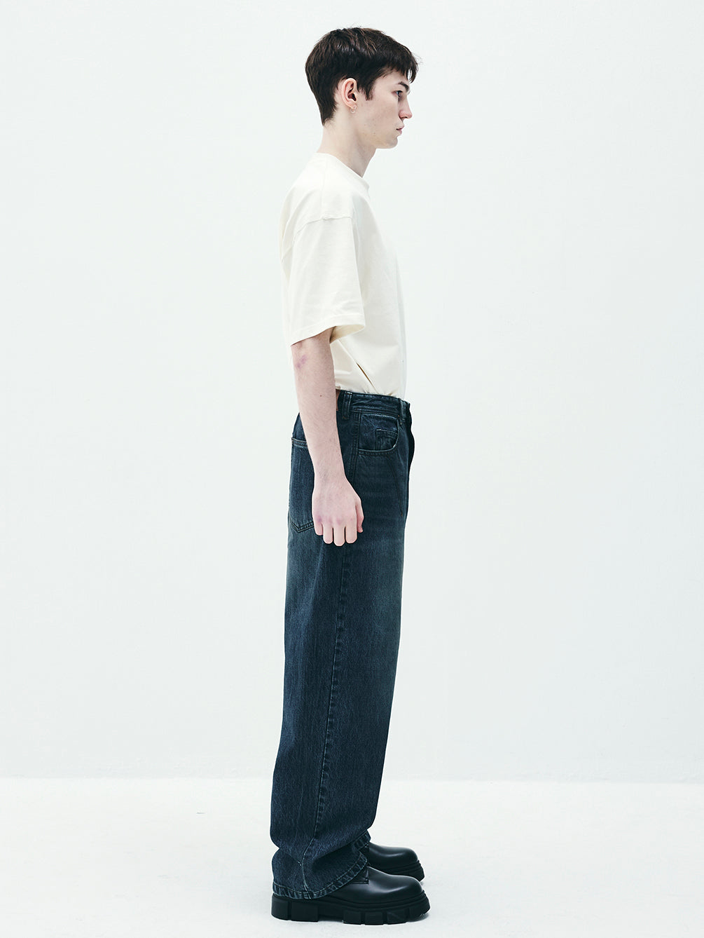 RAP5022 Semi Wide Fit Oil Jeans