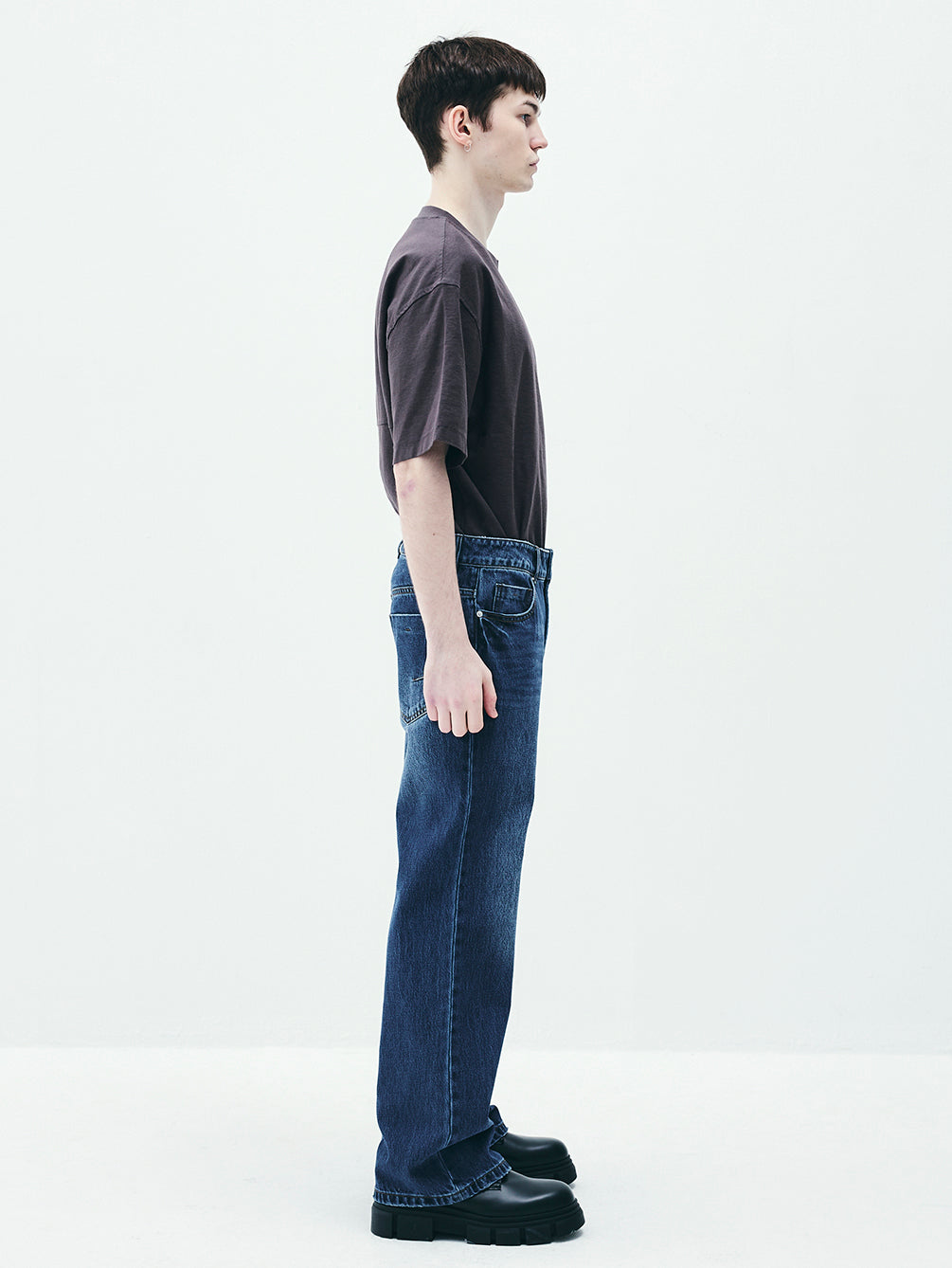 RAS5006 Similar Semi Bootcut Denim Pants (UNISEX)