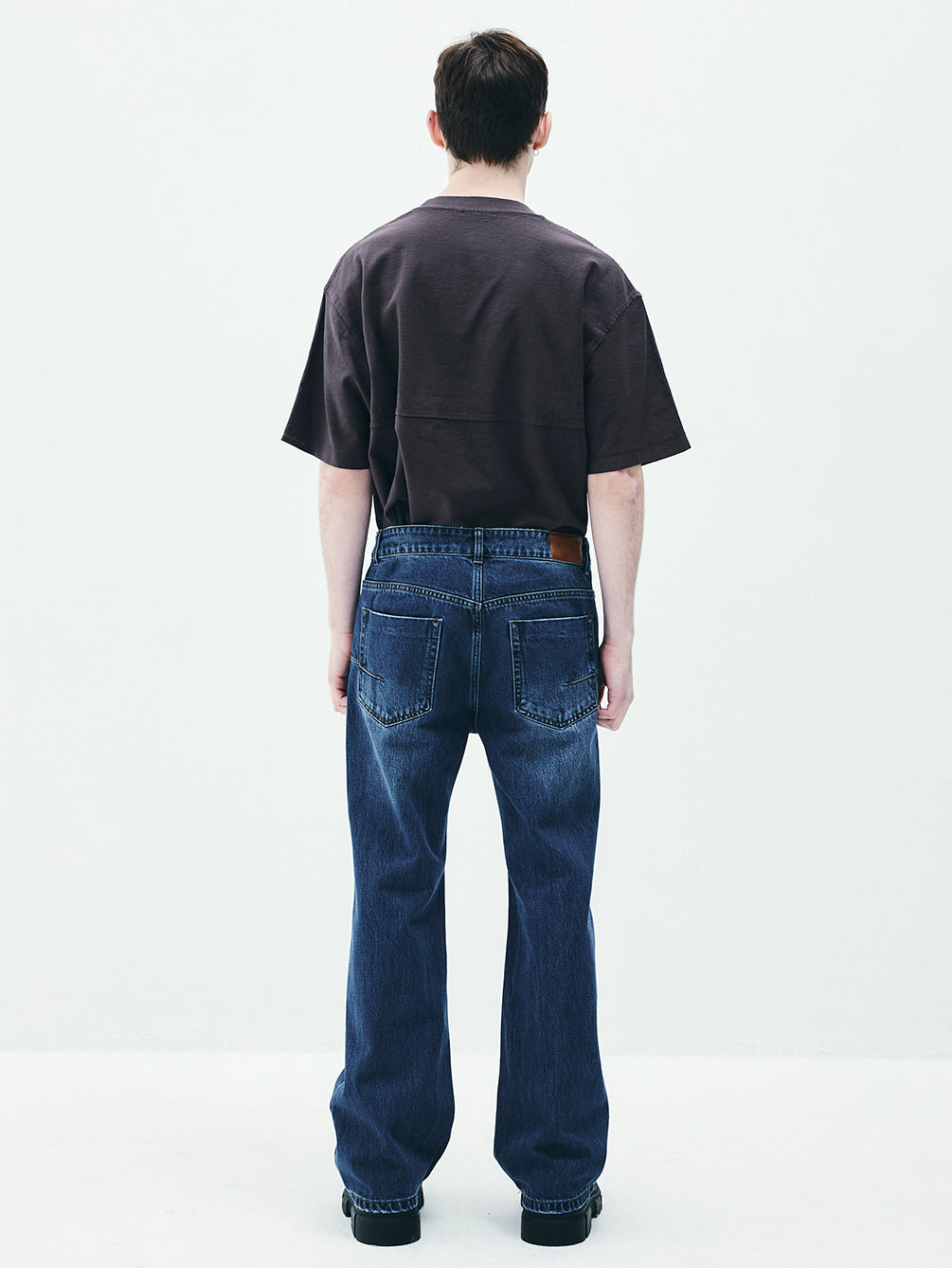 RAS5006 Similar Semi Bootcut Denim Pants (UNISEX)