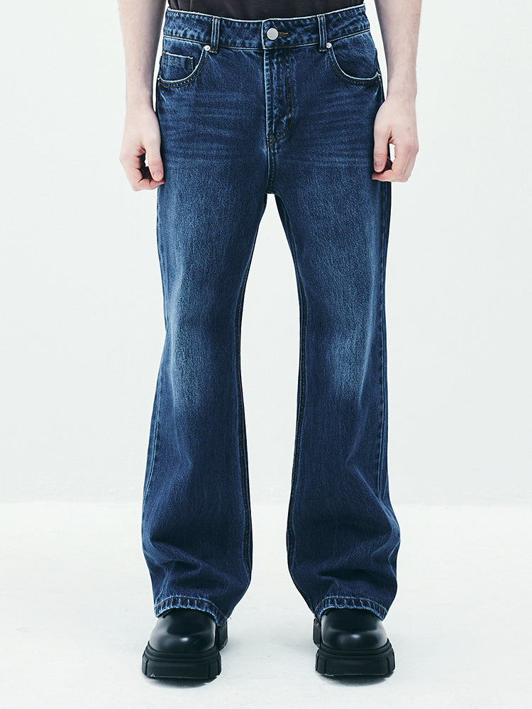 RAS5006 Similar Semi Bootcut Denim Pants (UNISEX)