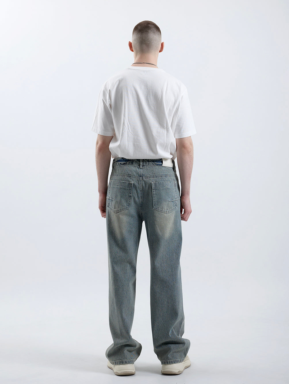 RD801 RELAXED STRAIGHT DENIM PANTS