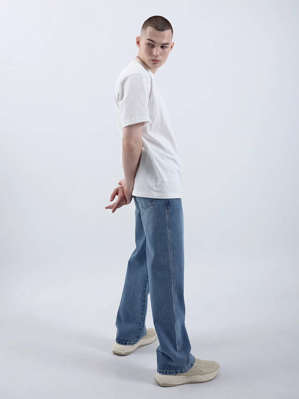 RD801 RELAXED STRAIGHT DENIM PANTS